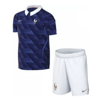 Camiseta Francia Primera Equipación Replica Mundial 2026 para niños mangas cortas (+ Pantalones cortos)